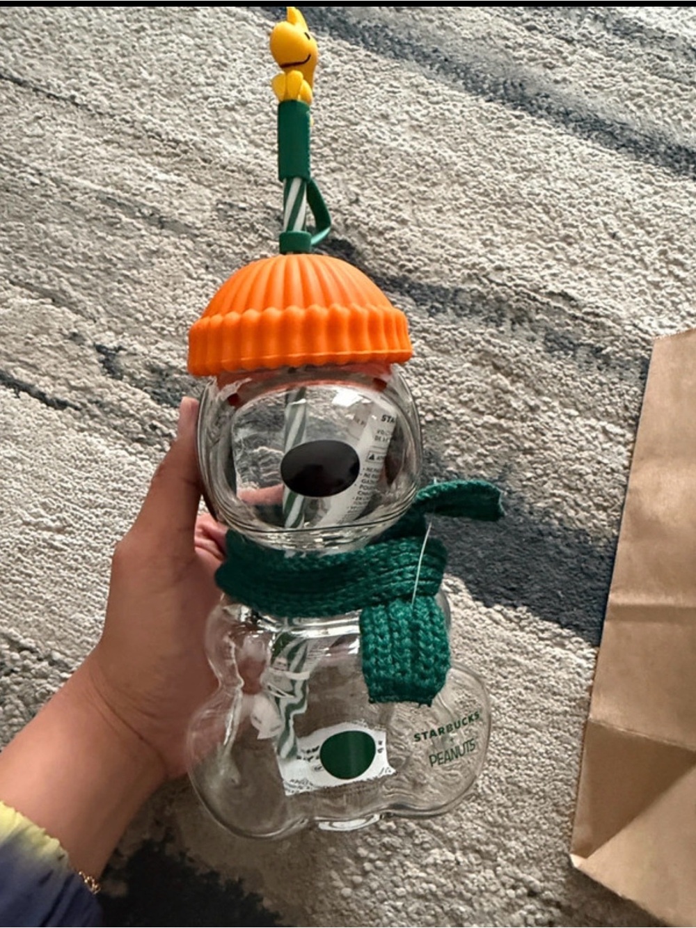 Starbucks Snoopy Glass Cup